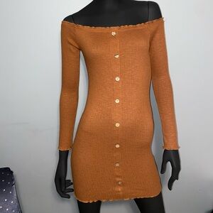 Streetwear Society Rust Knit Dress